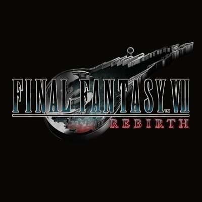 Arte promocional de Final Fantasy 7 Rebirth mostrando a logo do jogo