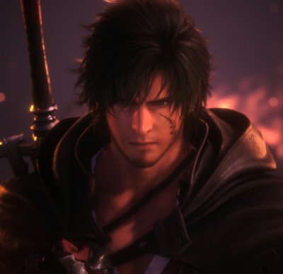 Final Fantasy XVI screenshot showing main character Clive glowing like cooling lava
