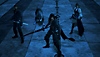 Captura de ecrã do Final Fantasy XVI que mostra um grupo de personagens prontos para a batalha