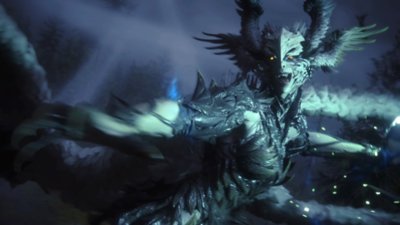 風の召喚獣ガルーダが描かれた『Final Fantasy XVI』のスクリーンショット