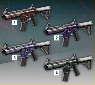 Quatro camuflagens de arma da Edição Digital Deluxe de Firewall Ultra