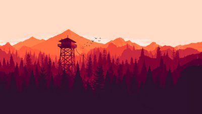 Firewatch, ilustracija za istaknuti oglas