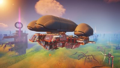 Forever Skies screenshot showing airship construction