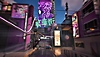 Fortnite – režim Zero Build – snímek obrazovky zobrazující panoráma města