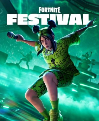 لقطة شاشة من لعبة Fortnite تعرض شخصية Billie Eilish من محتوى الموسم 3 