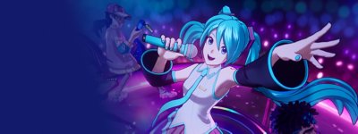 Fortnite Festival artwork showing Hatsune Miku's in-game avatar