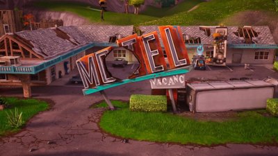Fortnite Chapter 4 Season OG screenshot showing returning point-of-interest Motel