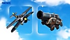 Fortnite: kapitel 4 – säsong OG, skärmbild som visar X-4 Stormwing och Pirate Cannon