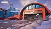 لقطة شاشة من لعبة Fortnite: الفصل 4 - موسم OG تعرض منطقة Frosty Flights