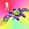 Fortnite True Colours Gear Pack keyart showing an emote and Glider