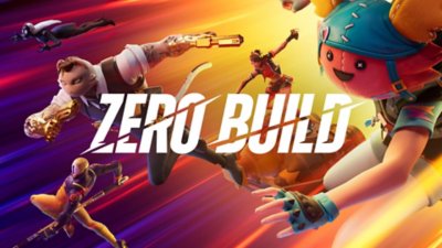 صورة فنية أساسية لوضع Zero Build تعرض مجموعة من الشخصيات