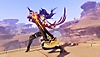 Captura de tela de Genshin Impact 3.5 mostrando um personagem segurando uma espada gigante