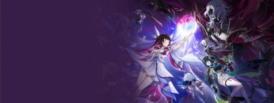 Arte de destaque de Genshin Impact 6.1 mostrando vários personagens