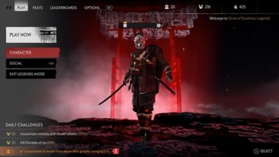 Ghost of Tsushima: Legends（奇譚模式）榮譽擷取畫面