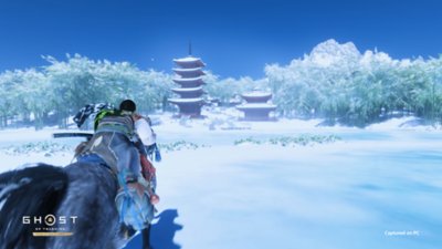 Captura de pantalla de Ghost of Tsushima que muestra Jogaku