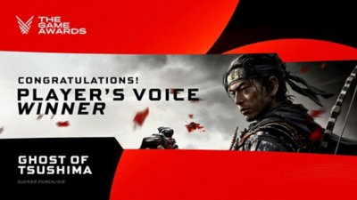 Ghost of Tsushima onderscheidingen - winnaar van Player's Voice