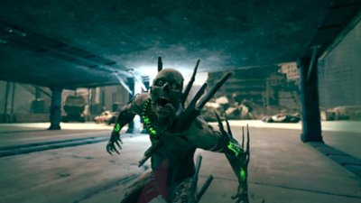 Ghostrunner 2 – Capture d'écran montrant un nouveau type d'ennemi