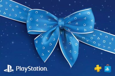 PlayStation-Geschenkgutschein-Motiv: Schleife