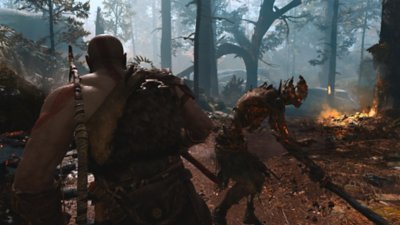 PlayStation-guiden til God of War – skjermbilde av unnvikelse
