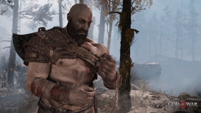 god of war pc screenshot showing Kratos