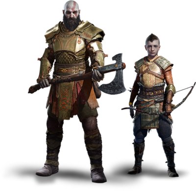 God of War Ragnarök - Armadura bônus da Edição Digital Deluxe para Kratos e Atreus