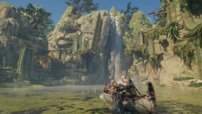 لقطة شاشة للعبة god of war راغنروك لأجهزة الكمبيوتر - جبال صخرية