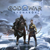 God of War Ragnarok - Illustrazione di copertina che mostra Kratos e Atreus