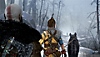 لقطة شاشة للعبة god of war راغنروك يظهر فيها كريتوس وأتريوس