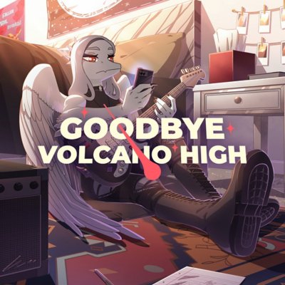 Ilustración de la tienda de Goodbye Volcano High