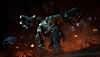 Captura de pantalla de Gotham Knights mostrando a Clayface