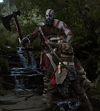 Kratos  and atreus fan art cosplay