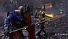 captura de tela de Kratos lutando em god of war ragnarok valhalla
