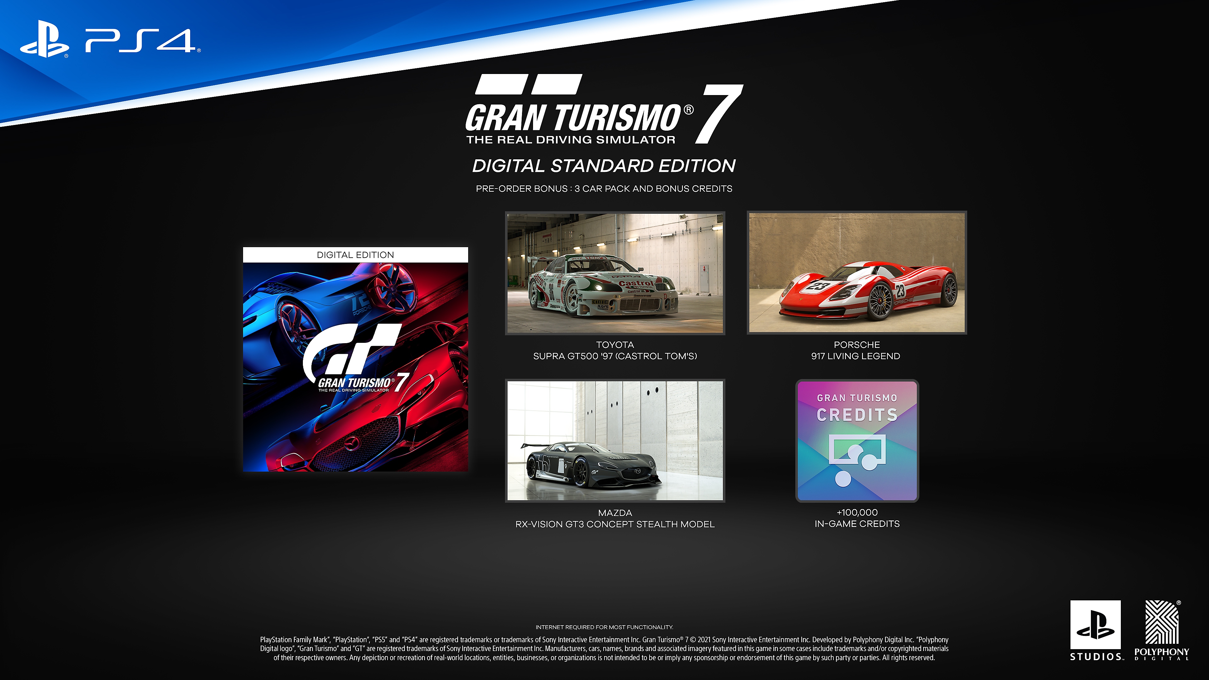 Gran Turismo® 7 Digital Standard Edition for PS4