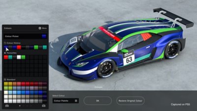 Gran Turismo 7 showing a car customization screen