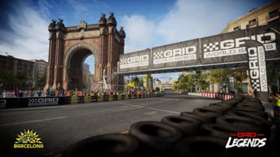 Captura de pantalla de pista GRID Legends: circuito callejero de Barcelona