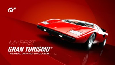 Imagen de Gran Turismo 7 que muestra un coche deportivo rojo sobre un fondo rojo