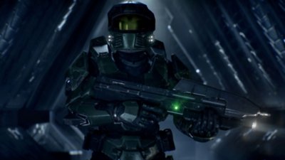 《Halo: Campaign Evolved》截屏：士官长手持步枪