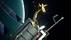 Heavenly Bodies — captura de ecrã da personagem e flutuar no espaço, fora da sua nave.