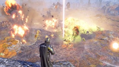 Helldivers 2 video showing an Eagle Stratagem