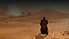 Afbeelding van een Helldiver in een woestijn.