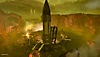 Snímek obrazovky ze hry Helldivers 2 zobrazující boj o Zemi.