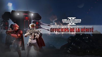 Obligation de guerre premium Truth Enforcers d'Helldivers 2 - Illustrations principales.