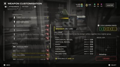 Helldivers 2 Heart of Democracy screenshot showing a weapons upgrade menu