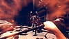 Hellsweeper VR スクリーンショット 杖のような武器を振り回すプレーヤー