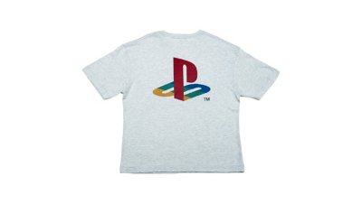 Heritage CRT SCAN LINES プリントビックシルエットTシャツ / PlayStation グレー Gallery Image 2