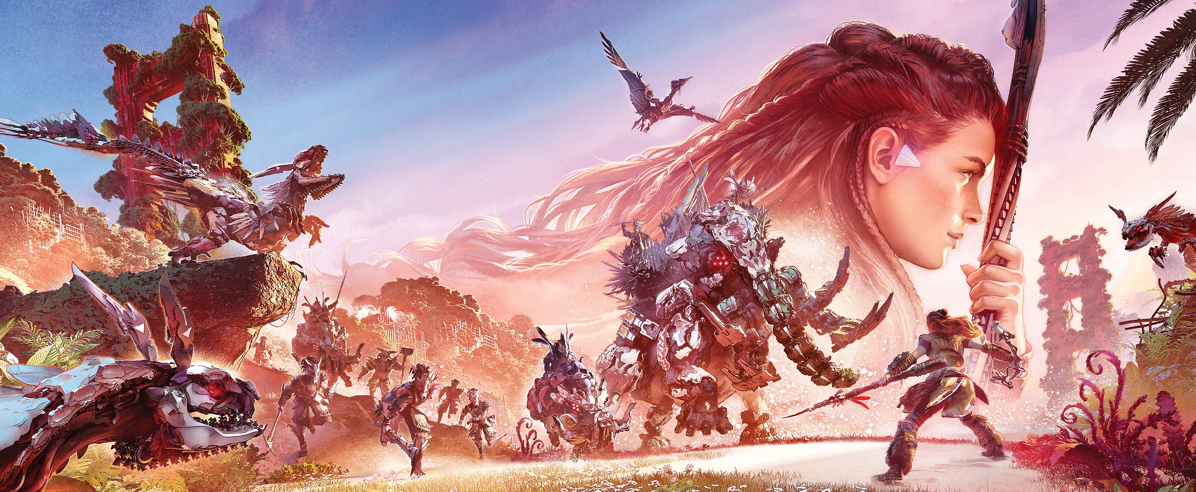 الصورة الفنية الرئيسية للعبة Horizon Forbidden West على Playstation Studios
