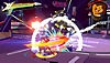 Hi-Fi Rush screenshot showing Chai in combat with an enemy and currently scoring a B grade for his efforts