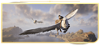 لقطة شاشة من Hogwarts Legacy تظهر فيها الشخصية تطير على ظهر مخلوق hippogriff