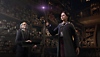 Posnetek zaslona za Hogwarts Legacy, ki prikazuje učenca, ki izbira svojo palico.