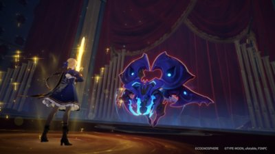 Honkai: Star Rail Version 3.4 screenshot showing a character wielding a sword facing a blue insect-like enemy